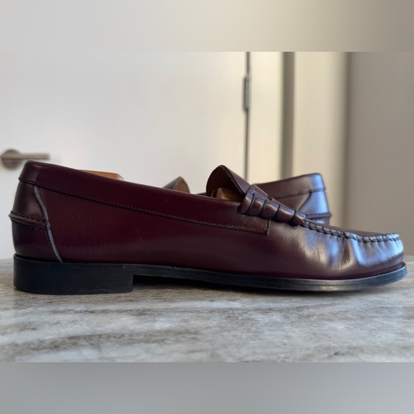 Prada Brushed Leather Loafers 12 US/ Prada Sz 9 US Penny Shiny Classic - Picture 4 of 9